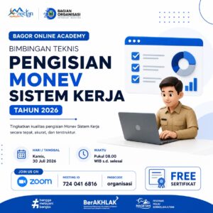 Bagian Organisasi Gelar Bimtek Pengisian Monev Sistem Kerja Tahun 2026